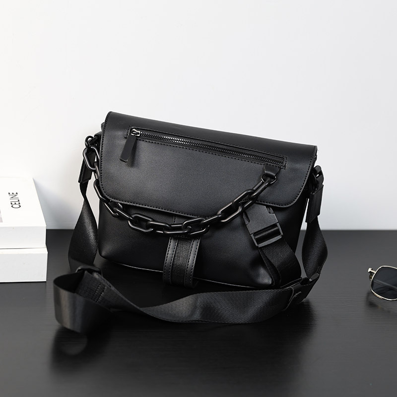 メンズチェック柄クロスボディバッグ