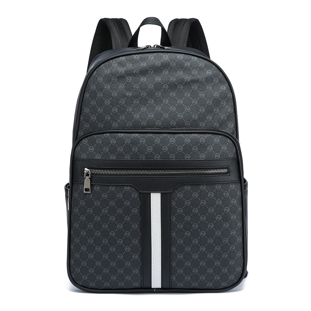 Чоловічий рюкзак у стилі шкіри з шаховою клітинкою