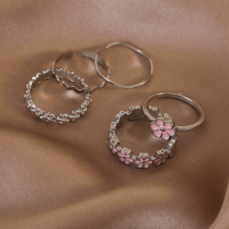 컬러 비즈 반지