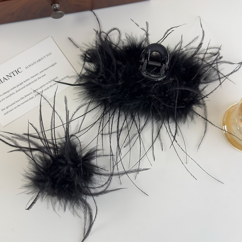 Feather Hair Claw Clip