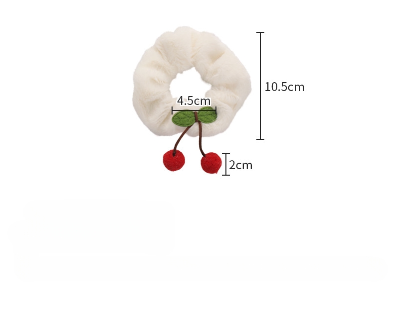 Plush Cherry Scrunchies