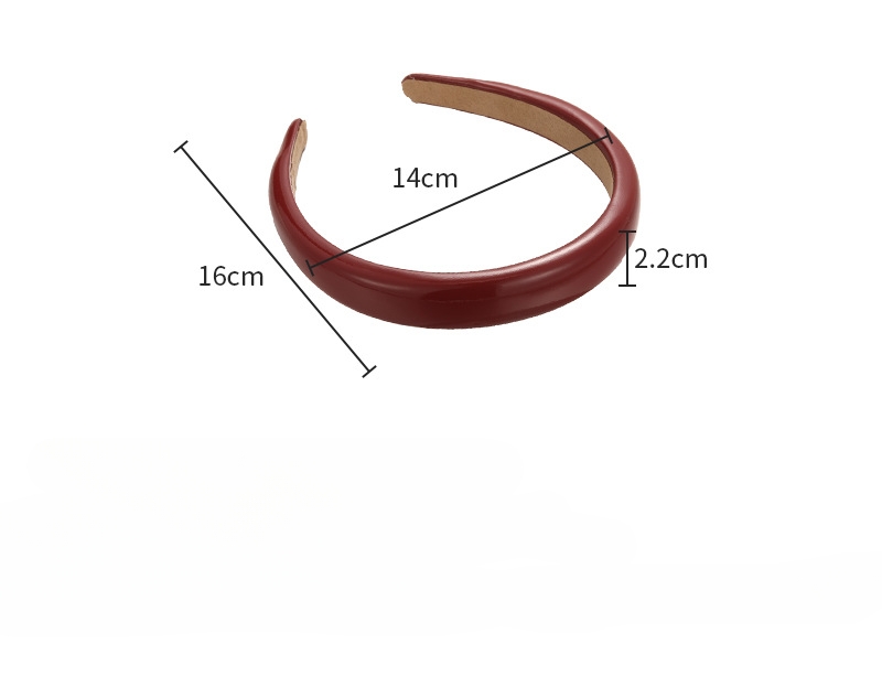 Diadema de Cuero Rojo Vintage