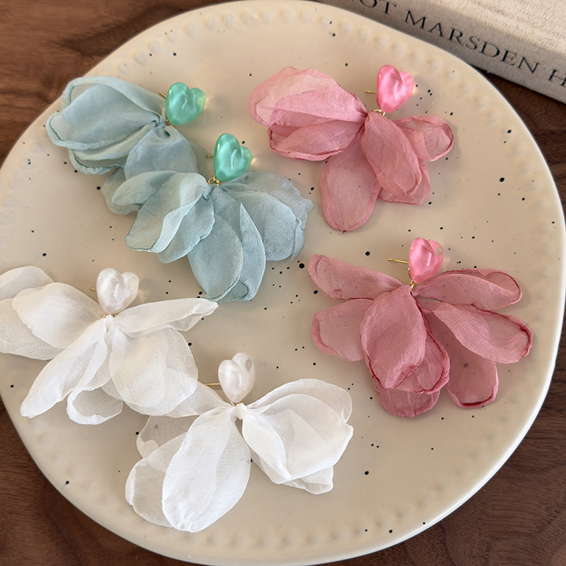 Серьги-Лепестки Сердца