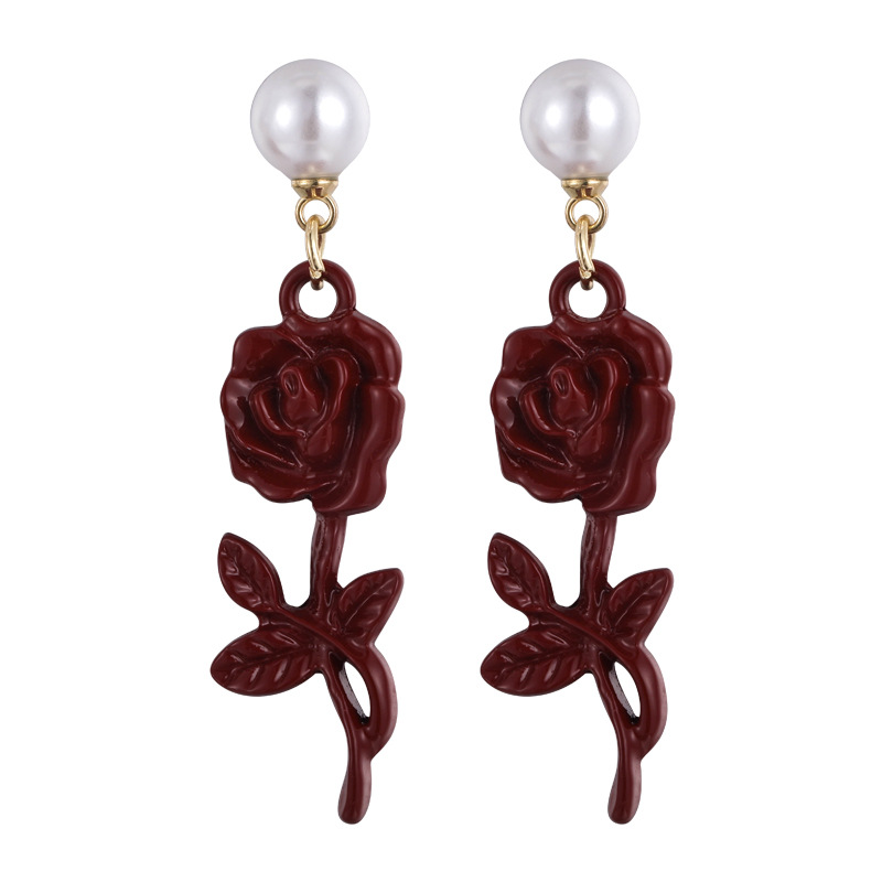 Rose Bow Earrings