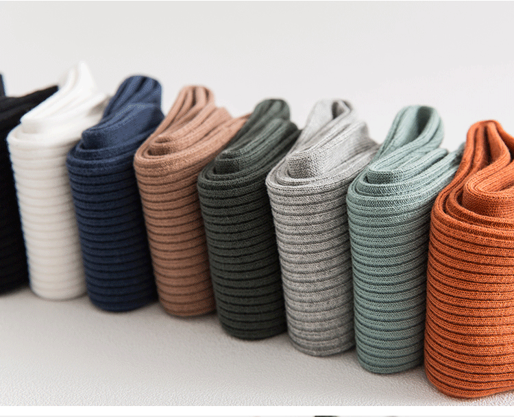 Tất Cotton Sọc Dọc Kim Đôi