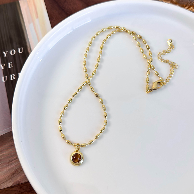 Collier Double Couche Œil de Tigre