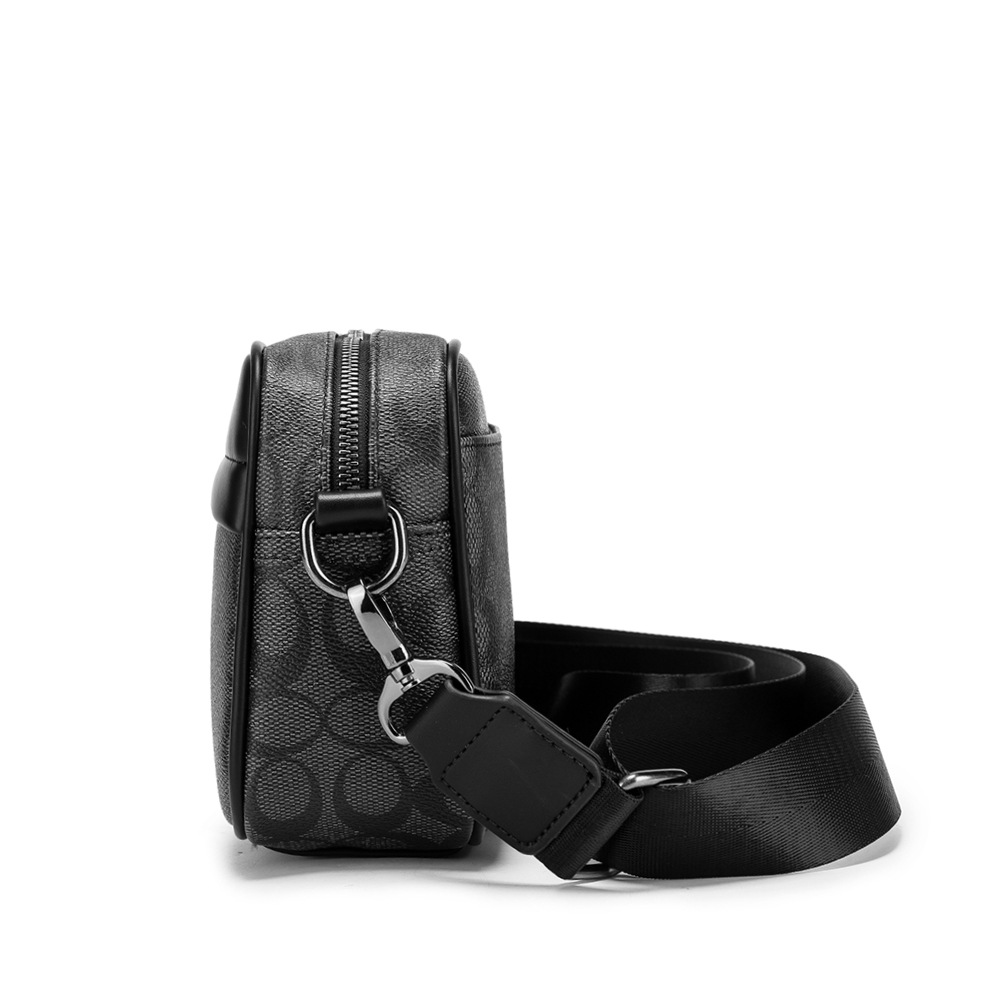 メンズチェックメッセンジャークロスボディバッグ