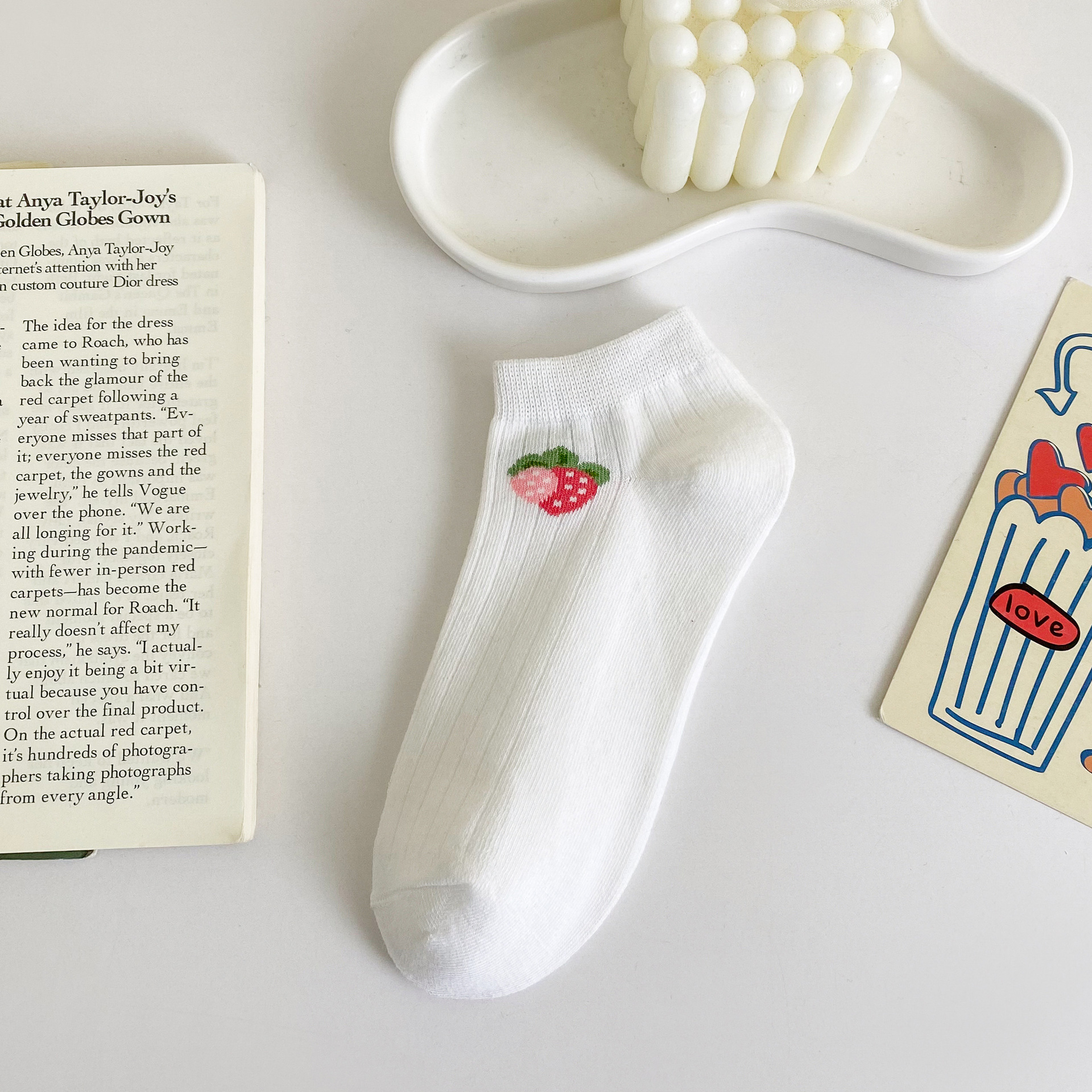 Жіночі бавовняні носки-невидимки