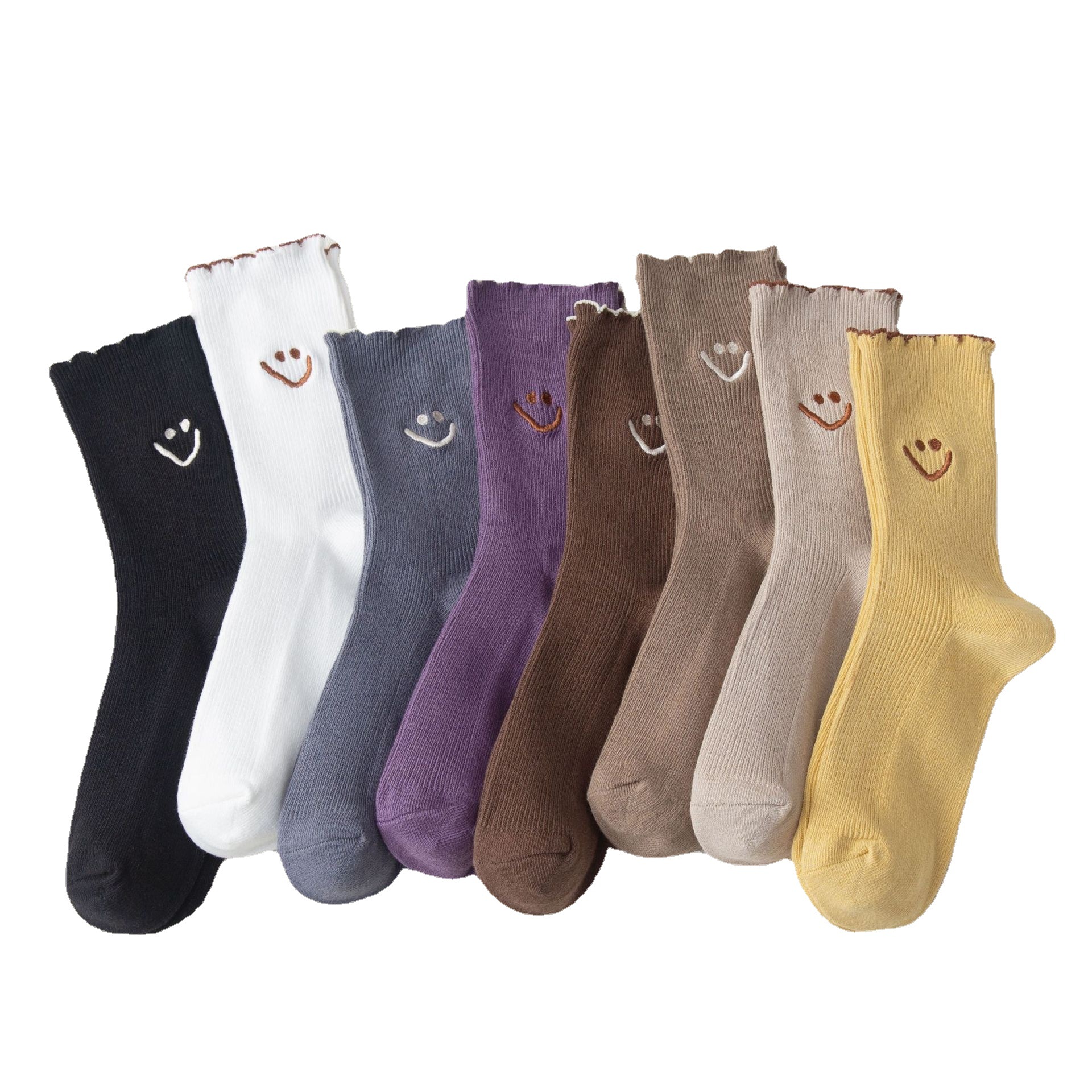 Meias Mid-Calf com Renda