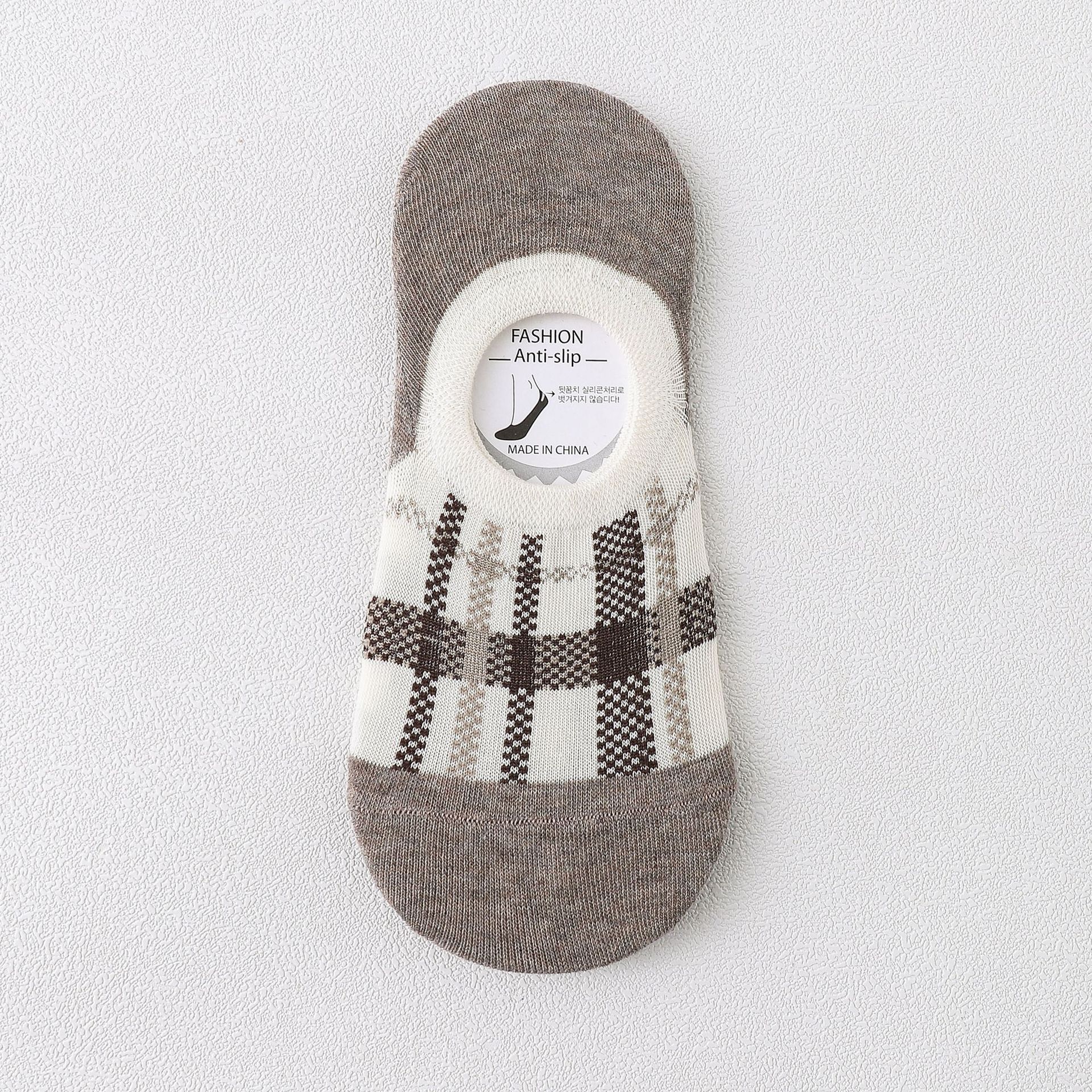 Calzini No-Show a Quadri Donna