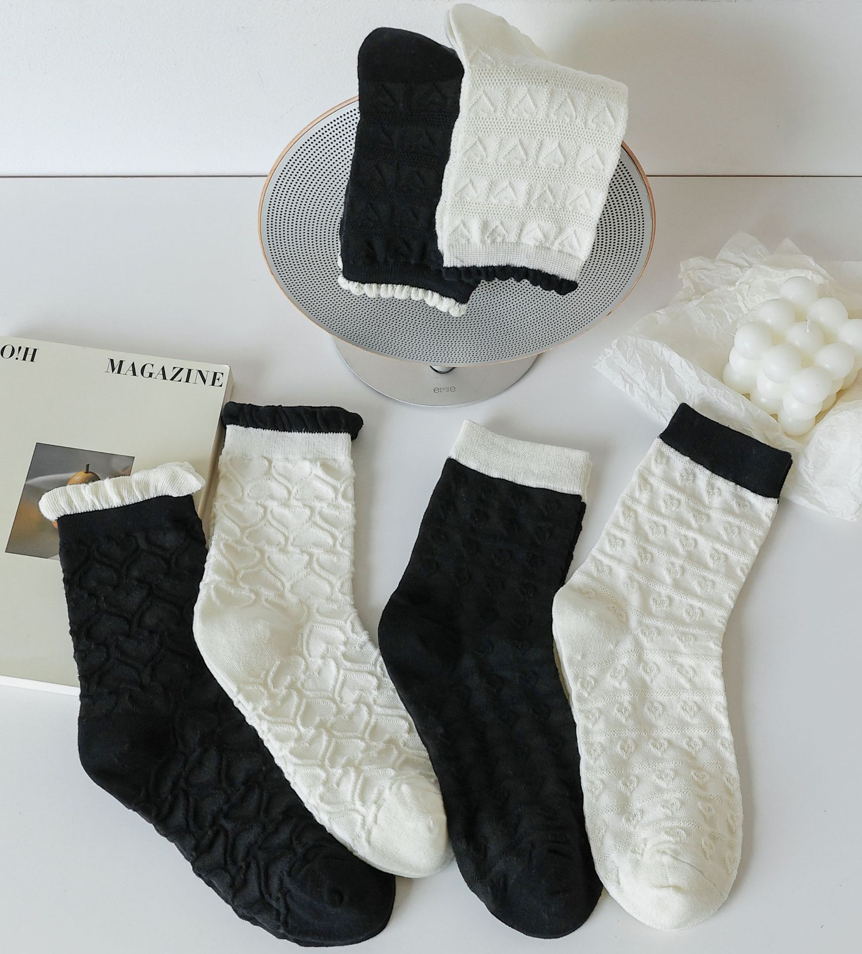 Meias 3/4 Coração para Mulher