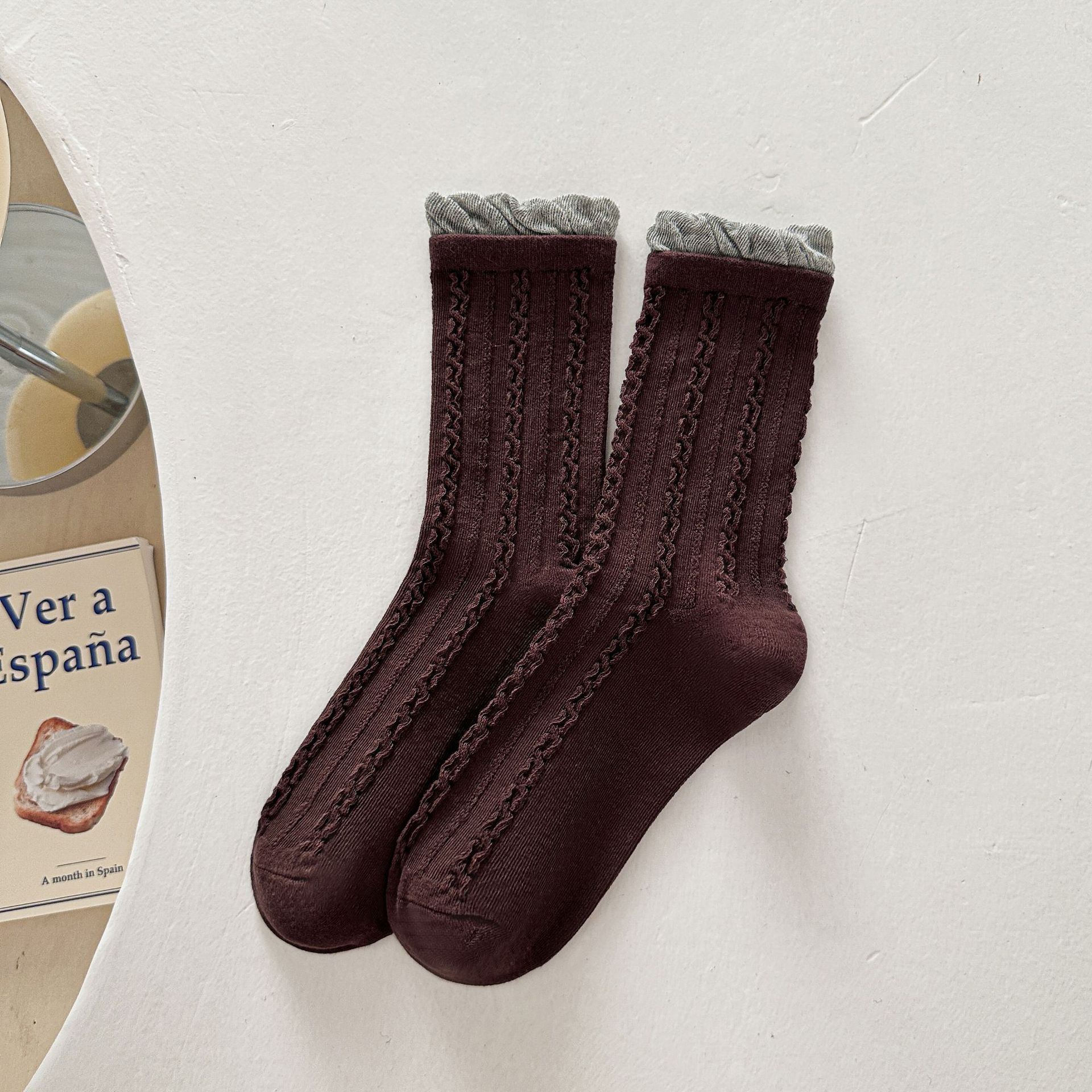 Žebrované podkolenky