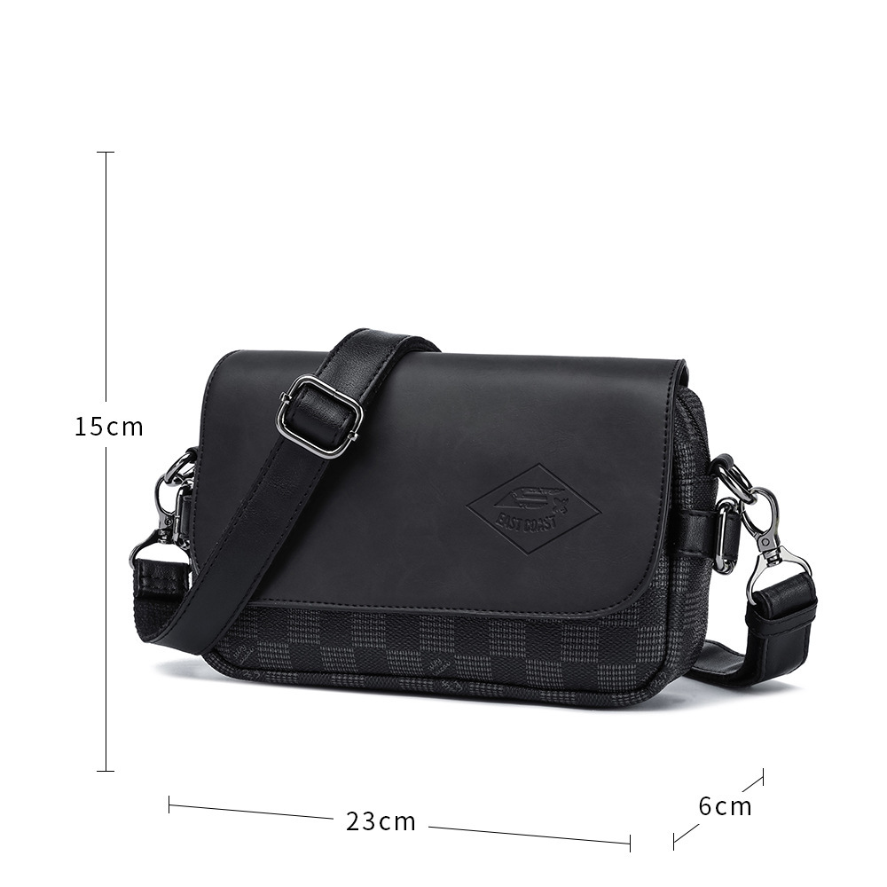 Ruitpatroon PU Schoudertas