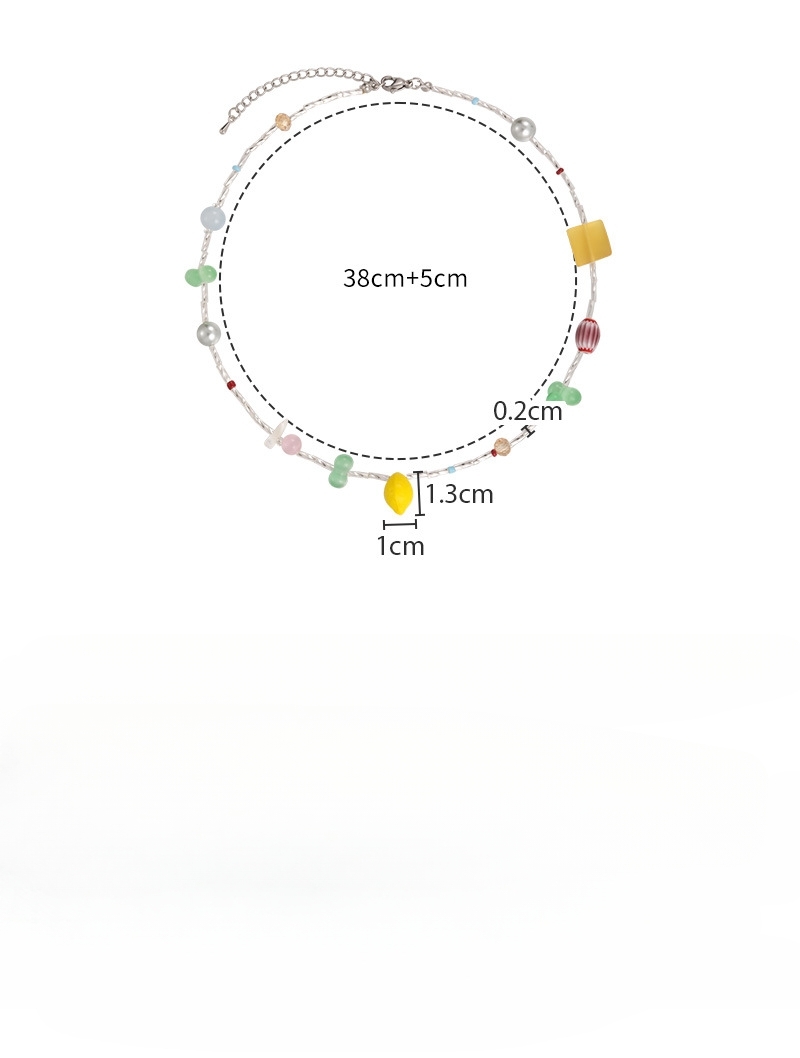 Намисто Лимон з Намистинами