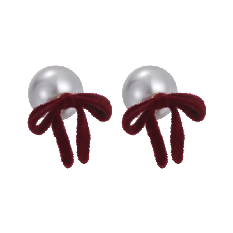Pearl Bow Earrings