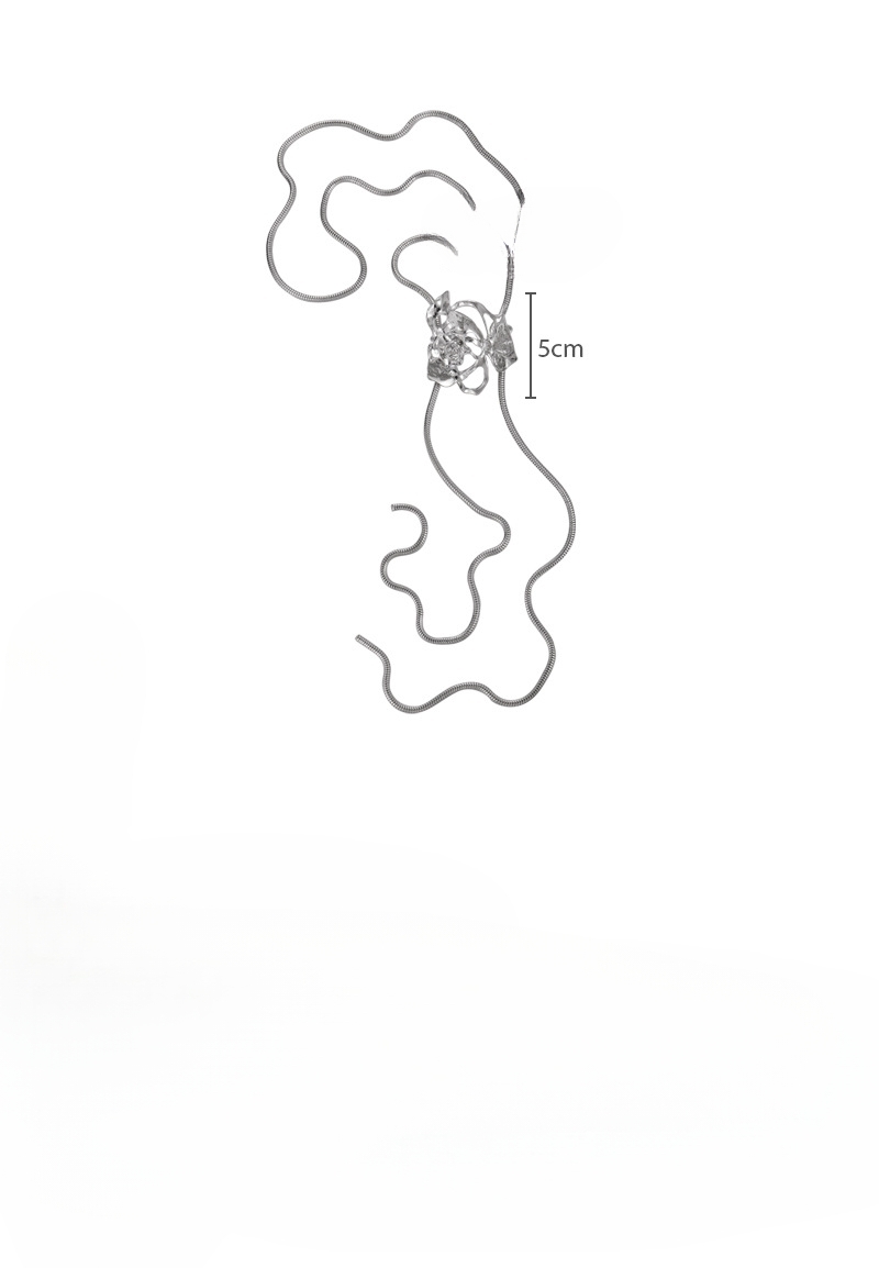 오픈워크 장미 플라워 목걸이