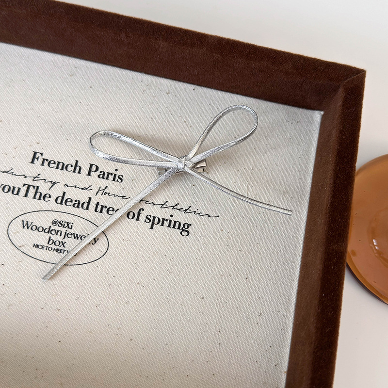 Läder Hårsnodd med Rosett