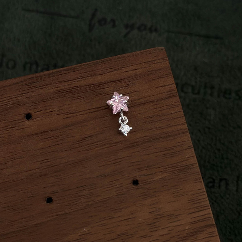 싱글 이어링 마이크로셋 지르코니아