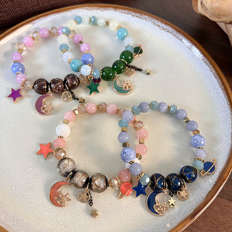 Gelang Manik Kristal Planet dan Bintang