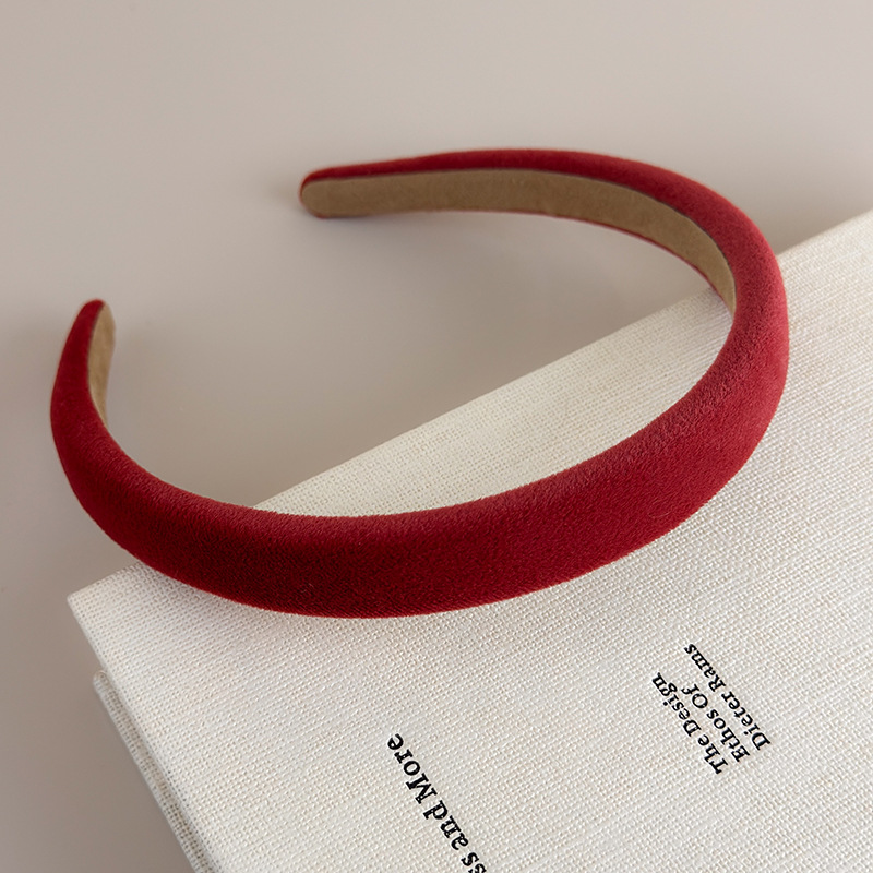 Diadema Fina de Terciopelo Vintage