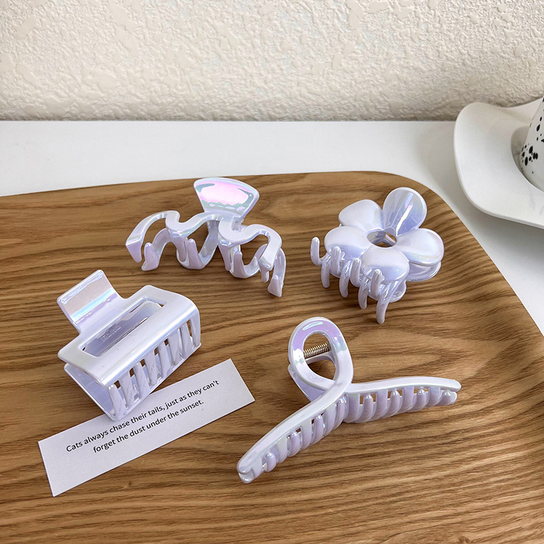 Irideszierende Acryl-Haarklammern