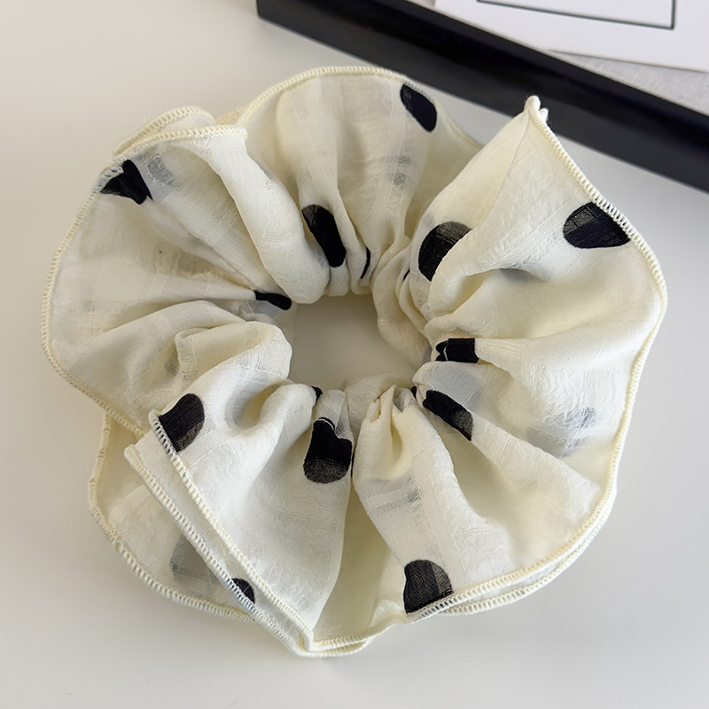 Chiffon Polka Dot Scrunchies