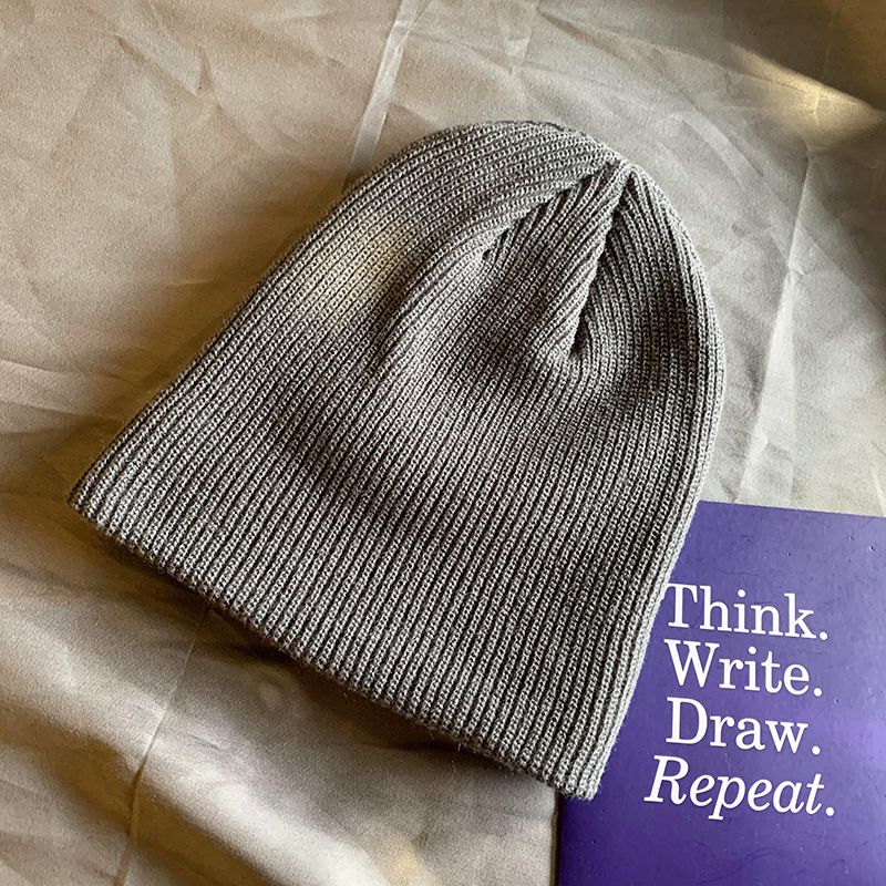 빈티지 두꺼운 니트 비니