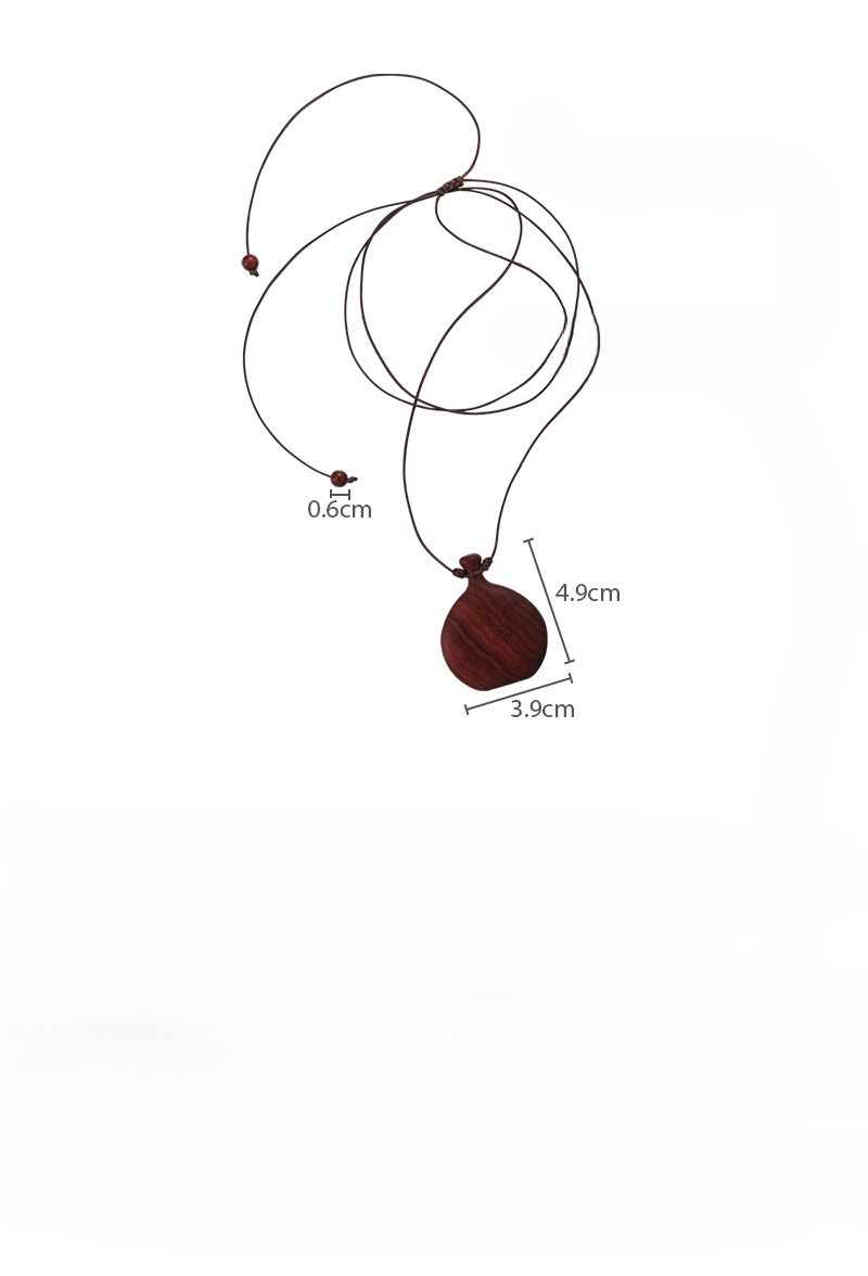 Вінтажний Намисто з Дерев'яним Кулоном Пляшки