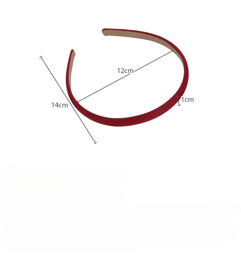 Bandă de Păr cu Margine Subțire Roșie