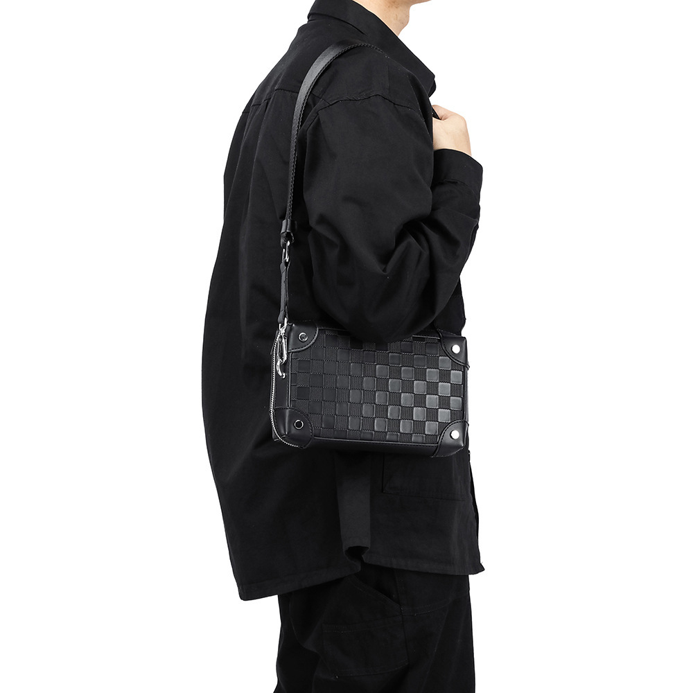 Mannen Ruitjesschoudertas