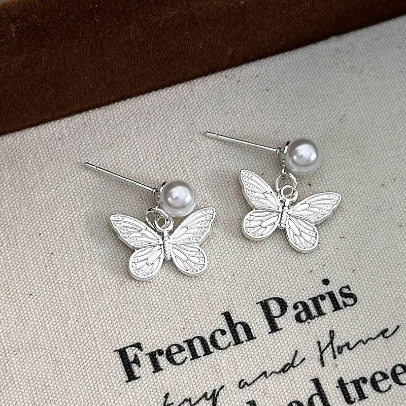 Серьги-Бабочка с Жемчугом