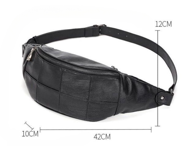 Herrurban minimalistisk axelremsväska