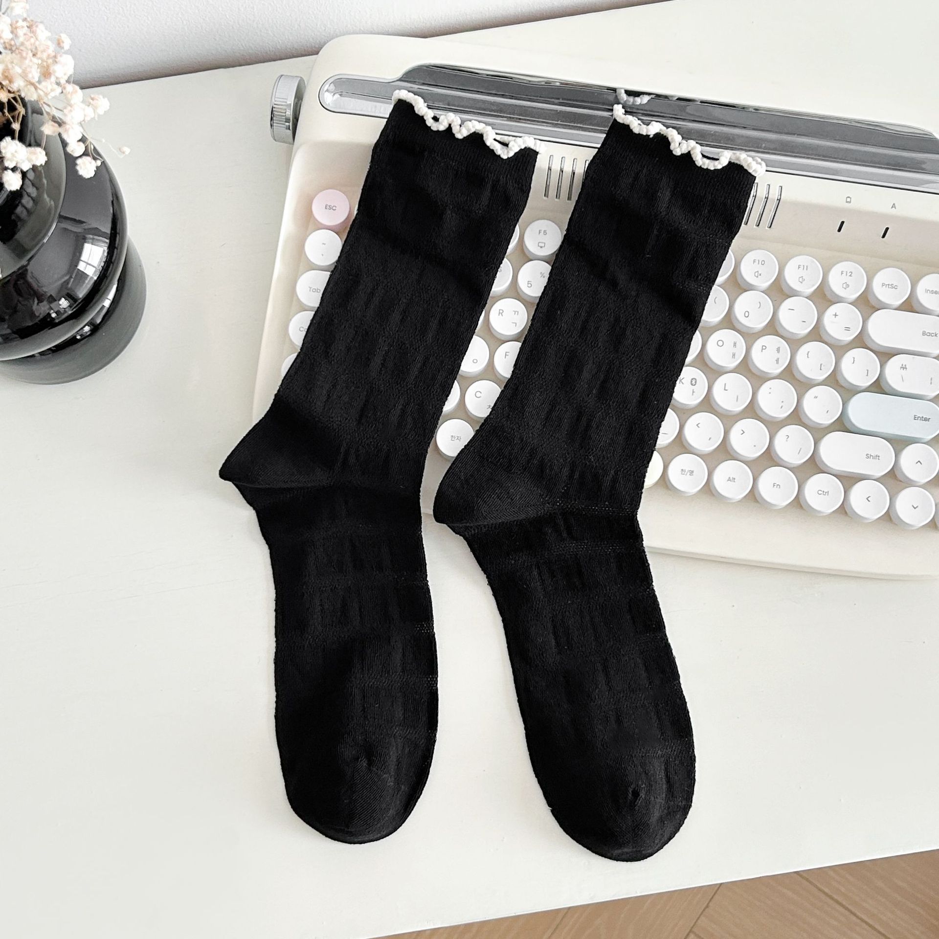 Meias Slouch de Malha