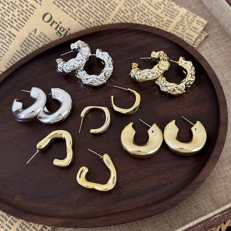 지오메트릭 플라스틱 귀걸이