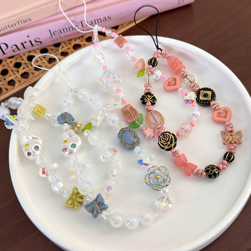 إكسسوارات سوار الهاتف والبراسليت بالخرز