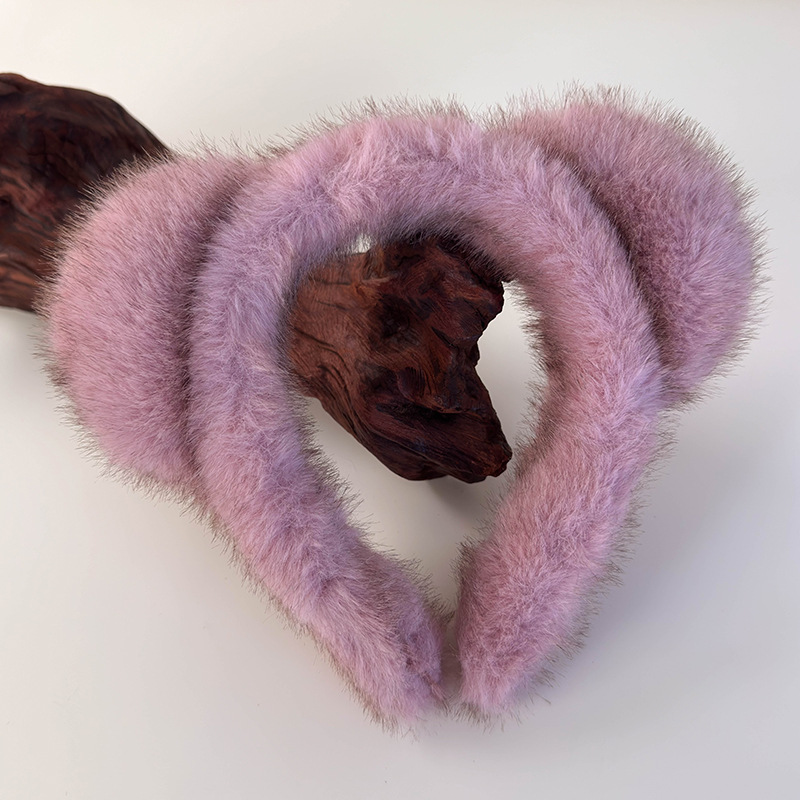 Diadema de Peluche con Orejas de Gato