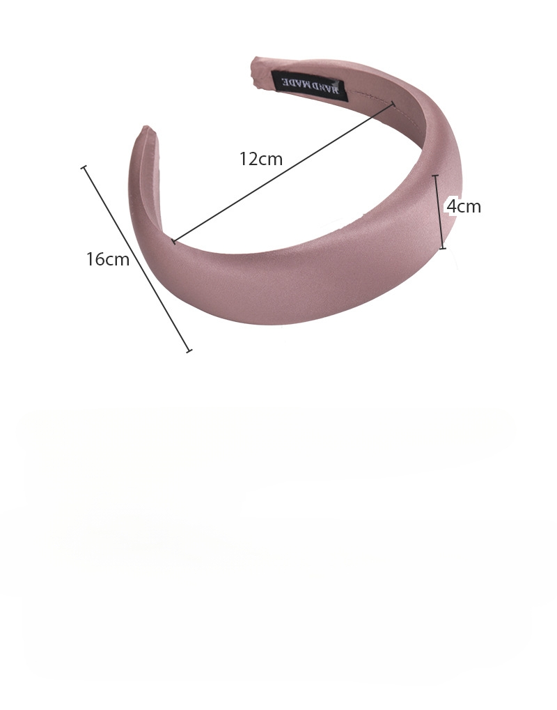 Diadema Ancha de Satén Púrpura