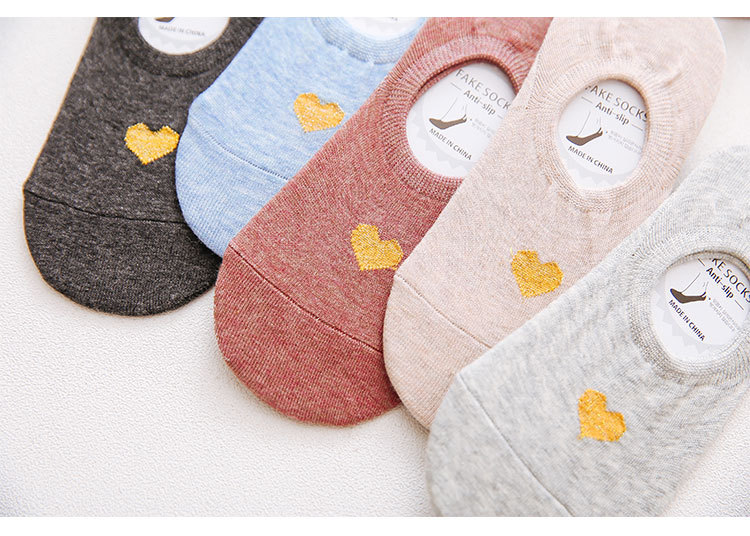 여성용 코튼 노쇼 양말