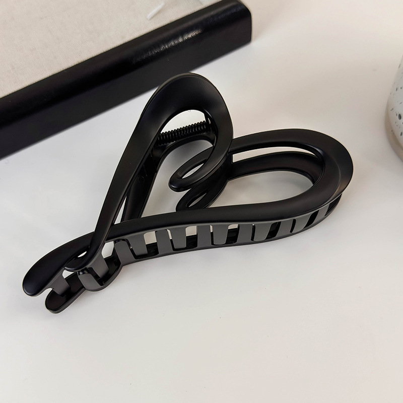 Geometric Heart Hair Claw Clip