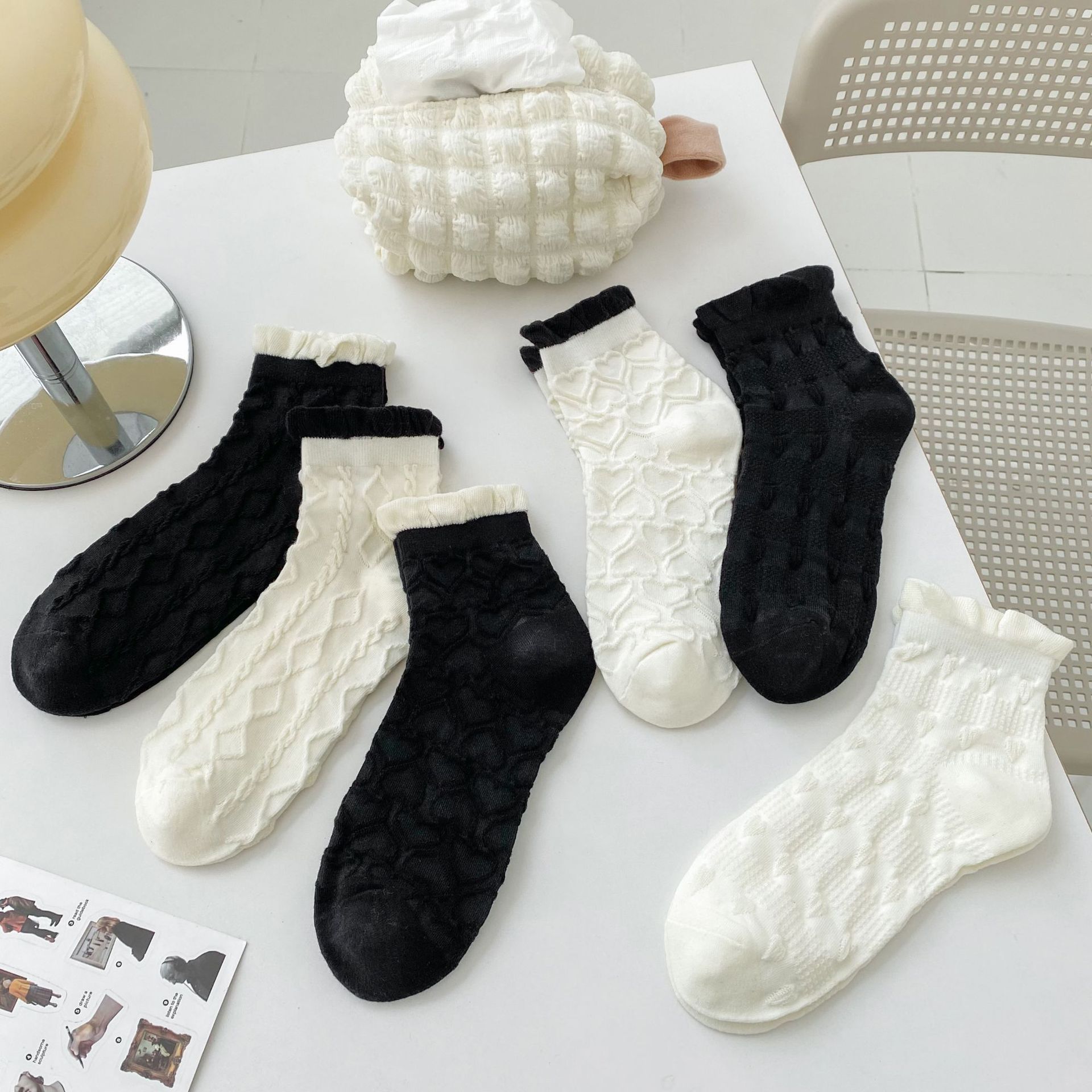 Meias de Renda com Babados