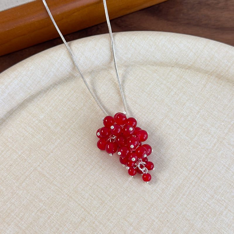 Довге Намисто з Виноградним Намистинами