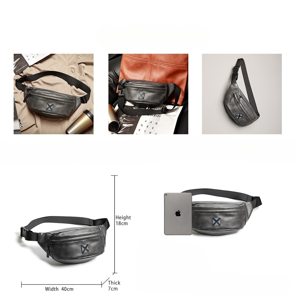 Herren Leder Crossbody Tasche