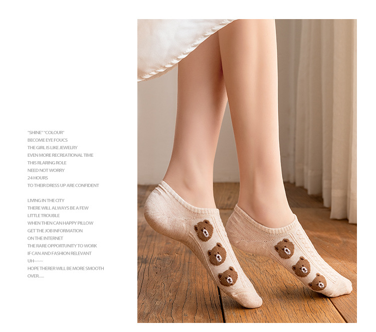 Ponožky Cartoon Medvěd Loaf