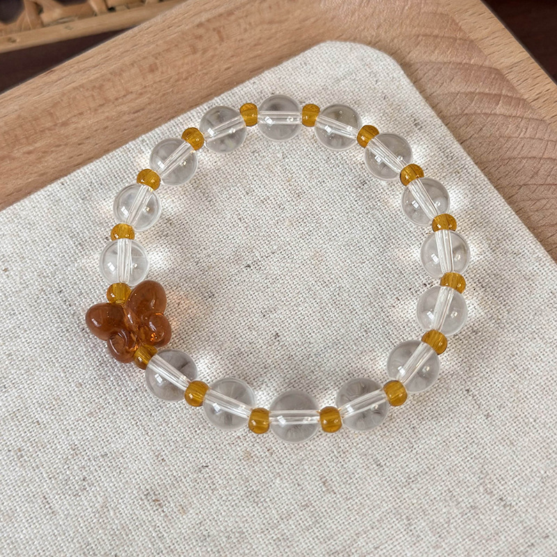 Σύνολο Ρυθμιζόμενων Βραχιόλιων με Χάντρες και Φιόγκο