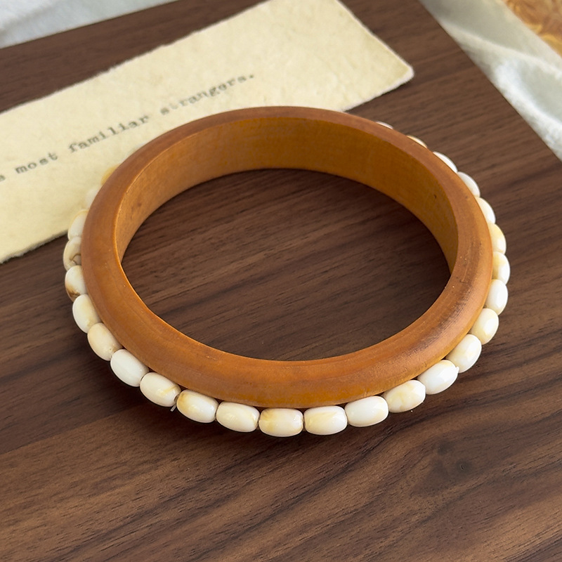 Geometriskt Träarmband med Stjärnmotiv