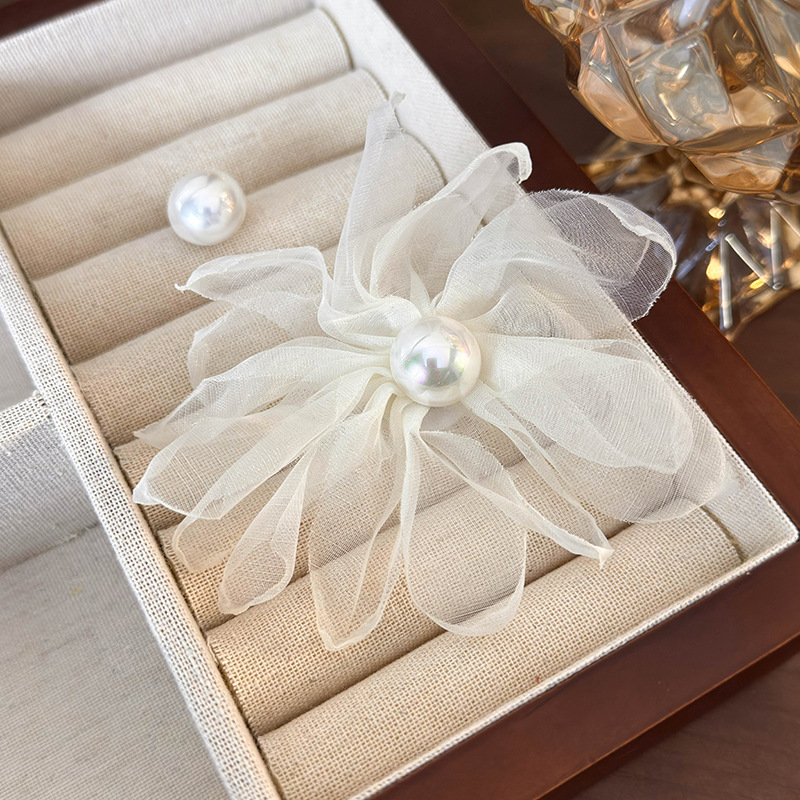 메쉬 플라워 이어링