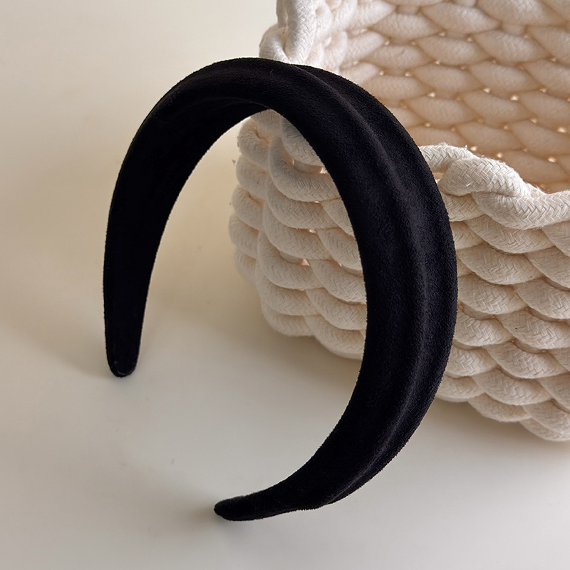 Cinta para el Cabello Negra de Punto