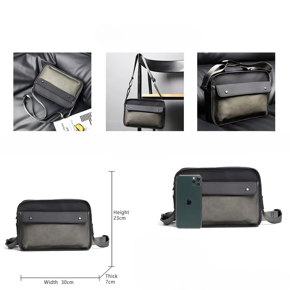 비닐 스웨이드 크로스바디 백