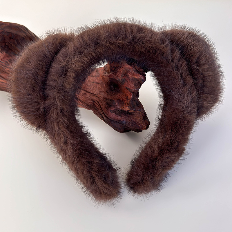 Diadema de Peluche con Orejas de Gato