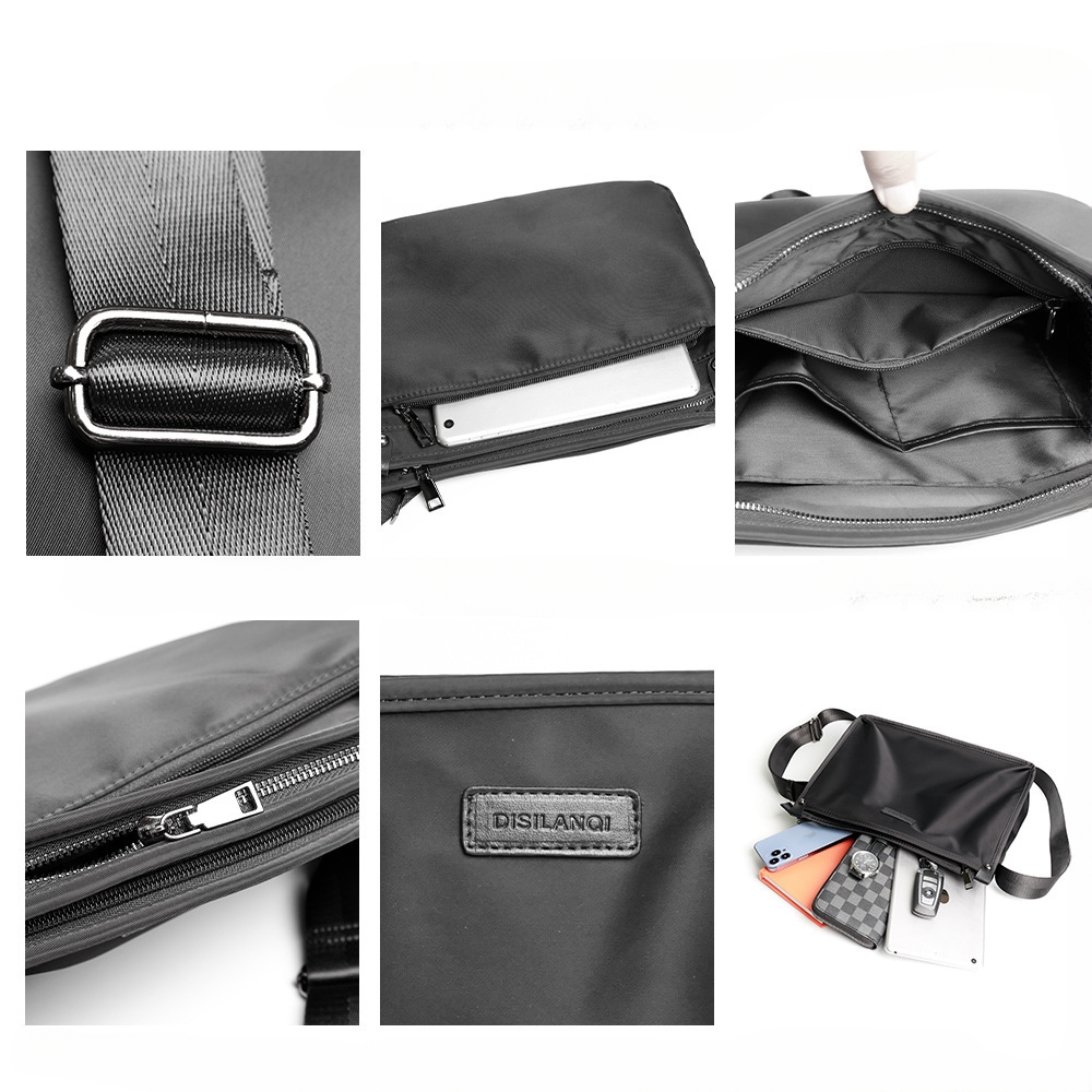 Borsa a tracolla in tessuto Oxford